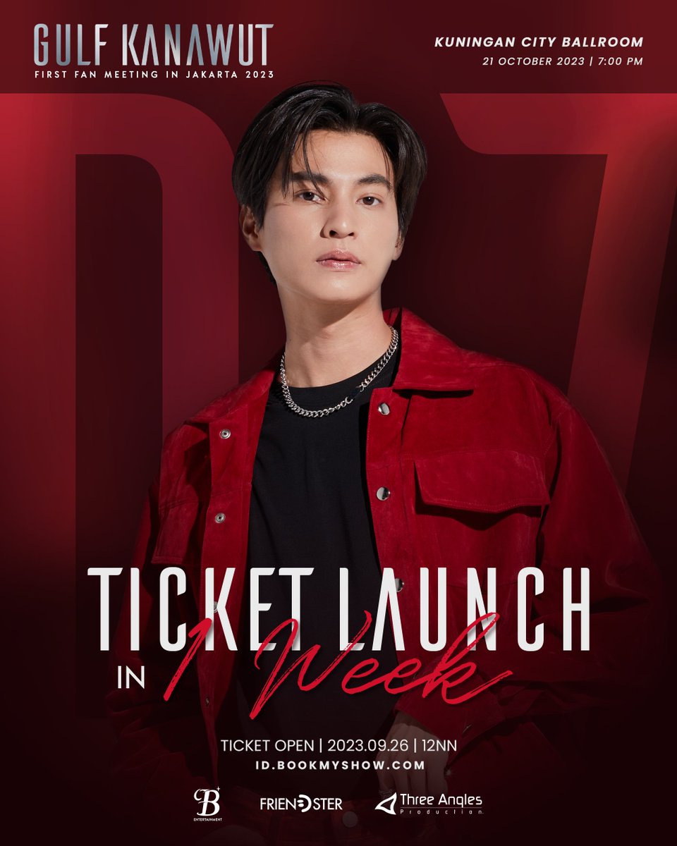 Threeanglespro's tweet photo. ❗D-7 Ticket Launch Alert❗

The countdown is on, and excitement is building! 🗓 Be sure to set your alarms, mark your calendars, and prepare to secure your tickets for the #Gulf_1stFanMeetinginJKT!⚽🌻

#GulfKanawut
#ThreeAnglesProduction https://t.co/zgtlkNpYLF