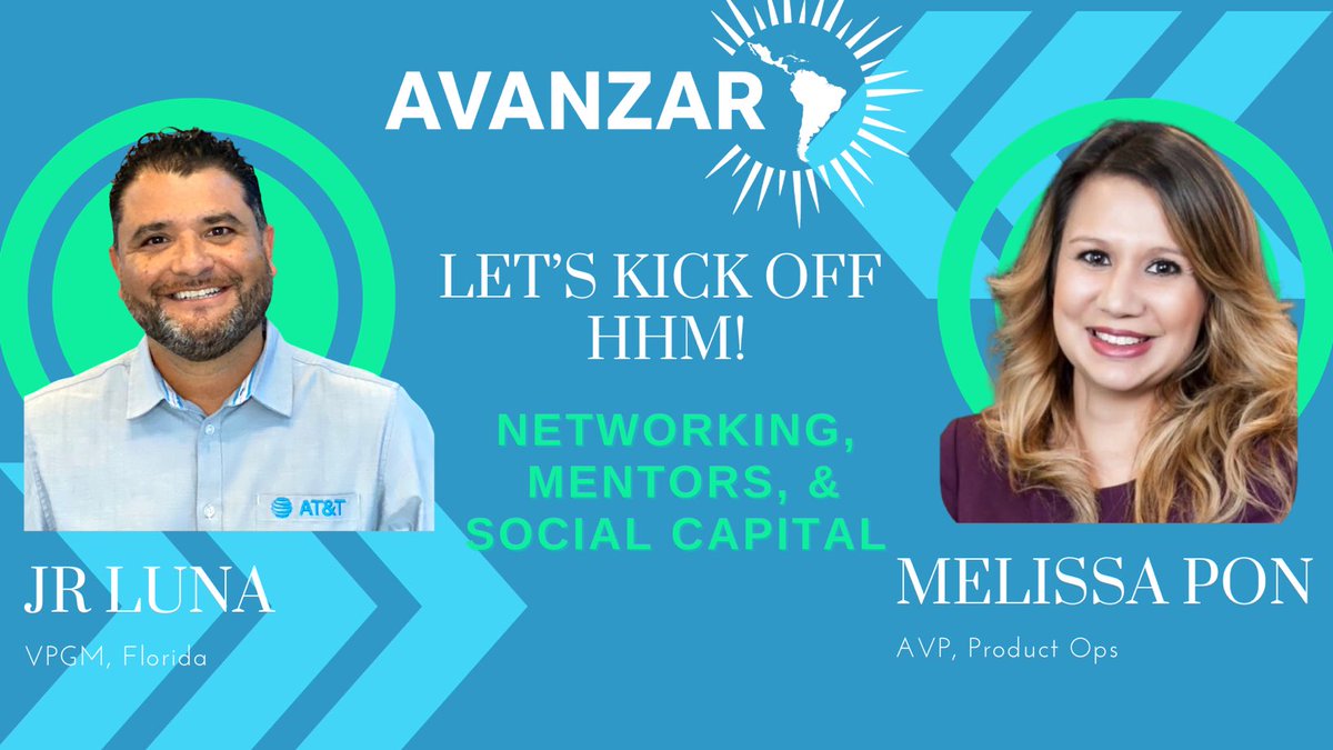 Excited for our Avanzar HHM kickoff today! Our workshop will cover tips on Networking, Mentors, & Social Capital. #OneFLA 😎 #LifeAtATT
#ItsAFloridaThing. #Avanzar #HispanicHeritageMonth #HHM2023