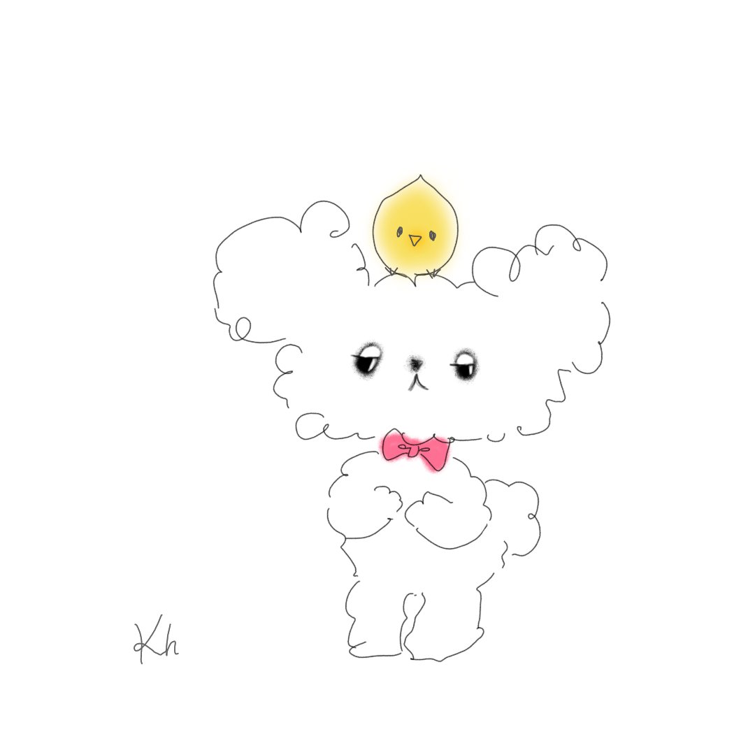 kedama_kh's tweet photo. えっ…エックスてな何なん…？

#昭和ファンシー
#九州弁の犬
#毛だま���ピヨリーヌ 
#ゆるいイラスト
#��久しぶりです https://t.co/vee3iAgFa8