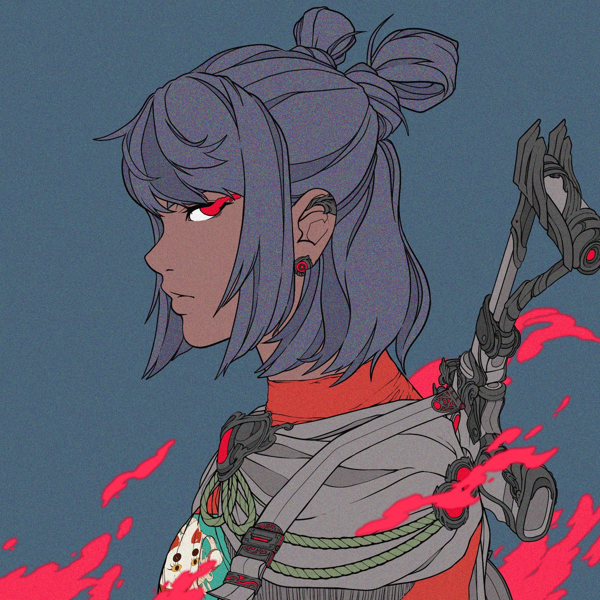 divineanarchy's tweet photo. Tomorrow, we're excited to share more insights about Fusion and unveil the inner workings of this dynamic new feature. While we wait, let's take a closer look at an Ascended Nemesis character. 🪭 https://t.co/k4eLvoygeH