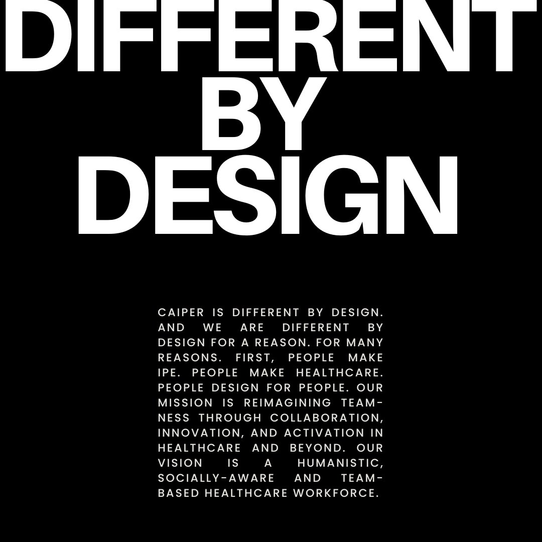 At @asucaiper & @caiperbheatlab, we are #DifferentByDesign~

📽️ for more here: youtube.com/watch?v=mAcjDY…

#PeopleMakeIPE #eLearning #CAIPERConsulting #ITEAMByDesign #IPE #NexusSummit2023

@nexusipe @ASU @asuresearch @asunursing @JICare
@AMEE_community @NAPractice @Surgeon_General