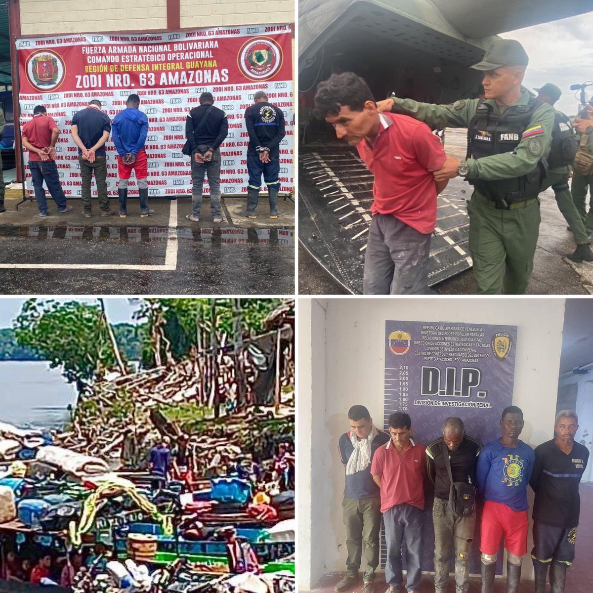 De acuerdo a la BOLETA DE NOTIFICACIÓN emanada del Tribunal Primero de control del Estado Amazonas, se decretan las medidas precautelativas solicitadas por la Fiscalía 87 con competencia nacional en derechos ambientales, en virtud de la cual se autoriza al 
Comando Estratégico