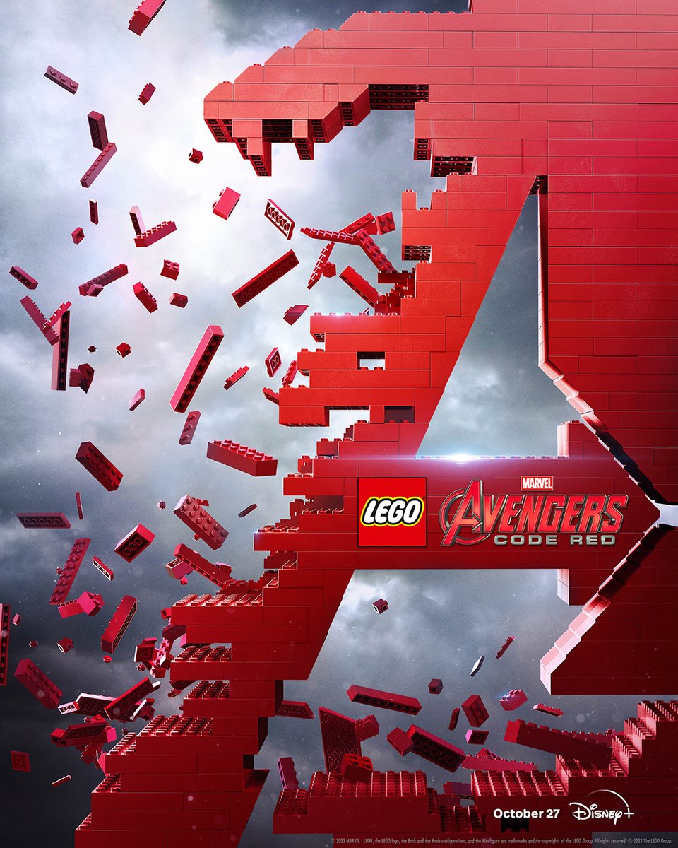 Get ready to assemble! 🚨 LEGO Marvel Avengers: Code Red, an all-new special, is streaming October 27, only on @DisneyPlus.