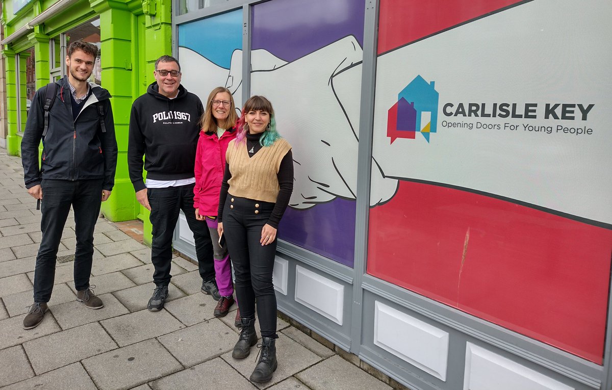 Fantastic visit to meet Diana, Iain and Pauline <a href="/Carlisle_Key/">Carlisle Key</a> and see their new premises and find out what support <a href="/LBFEW/">Lloyds Bank Foundation</a> could help them with. Accompanied by my lovely colleague James (looking the tallest by far) who was brought up down the road in Penrith.
