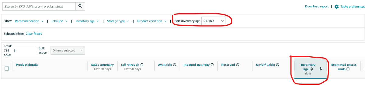 Amazon's "new" FBA Inventory view (for .ca ppl) is an easy way to sort through aged inventory and run liquidation campaigns

Inventory aged >270 days starts racking up heavy storage fees, and arguably should be liquidated long before for optimal cash utilization

We target 30