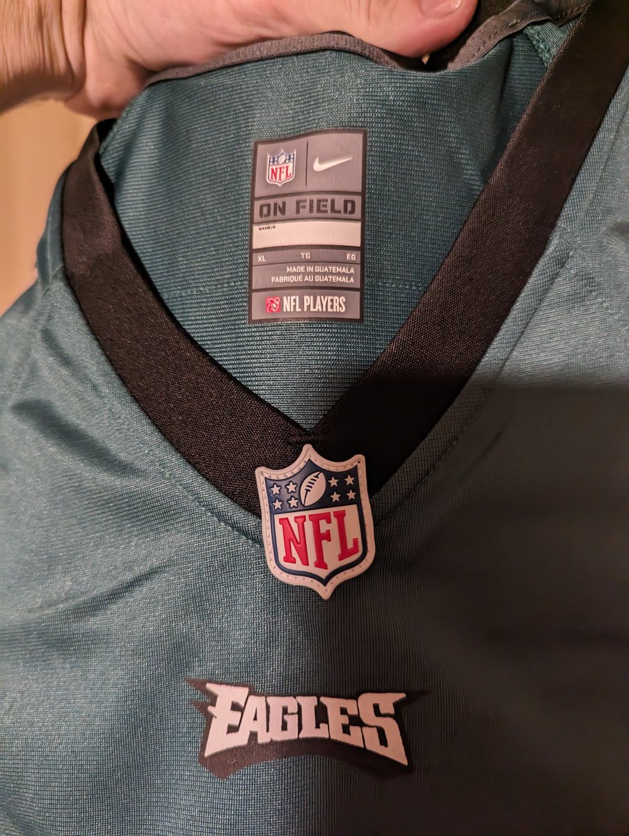 jonoliver2's tweet photo. @FanaticsSupport  waited for jersey and this definitely wasn't worth the wait. NFL logo is crooked and looks bad. No quality control? Worst thing is there no option to get a replacement jersey? I just want a decent jersey for 130 bucks. https://t.co/LejCsdUMHG