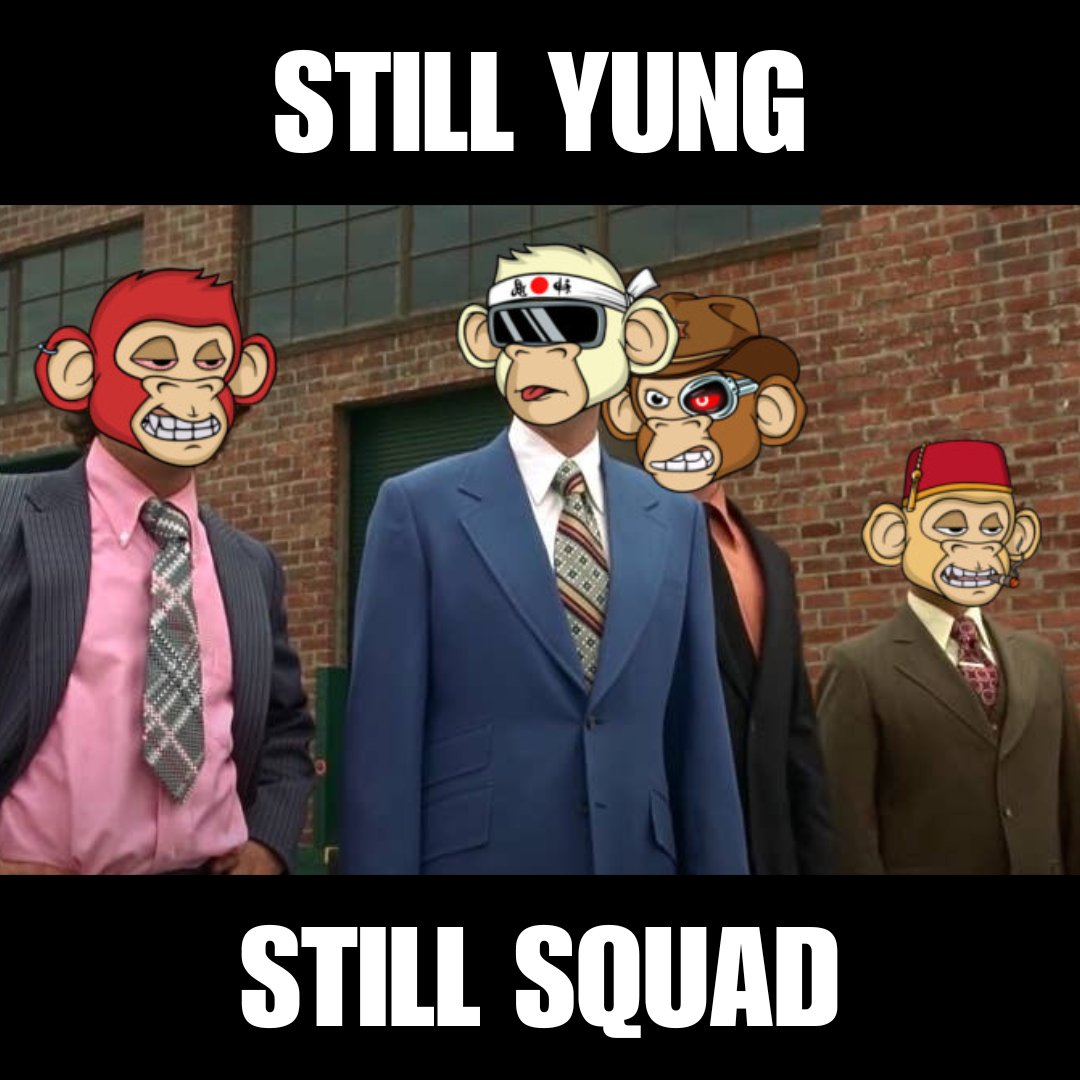 yungapesquad's tweet photo. Still Yung
Still Squad
#NFT #YAPES #YungApeSquad https://t.co/M2mr0vGXLC
