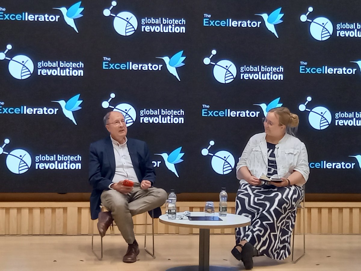 GlobalBRev's tweet photo. Our final keynote of today is Nobel Laureate and GBR board member Sir Gregory Winter talking about his journey through academia and becoming a company founder of three companies! 
#TheExcellerator2023 https://t.co/OtuHPcgIz6