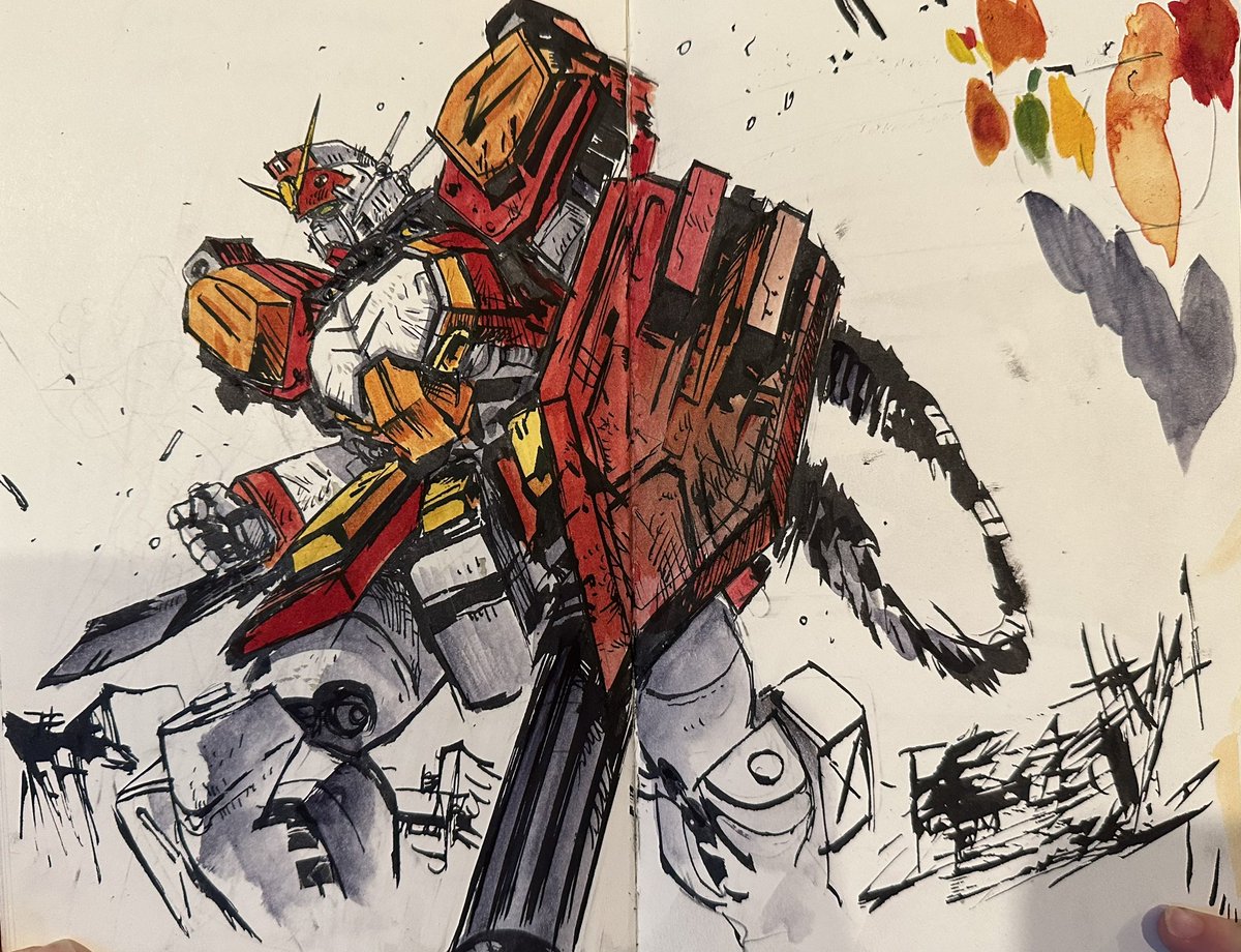 danielwarrenart's tweet image. Gundam Heavyarms over the weekend, just for fun!