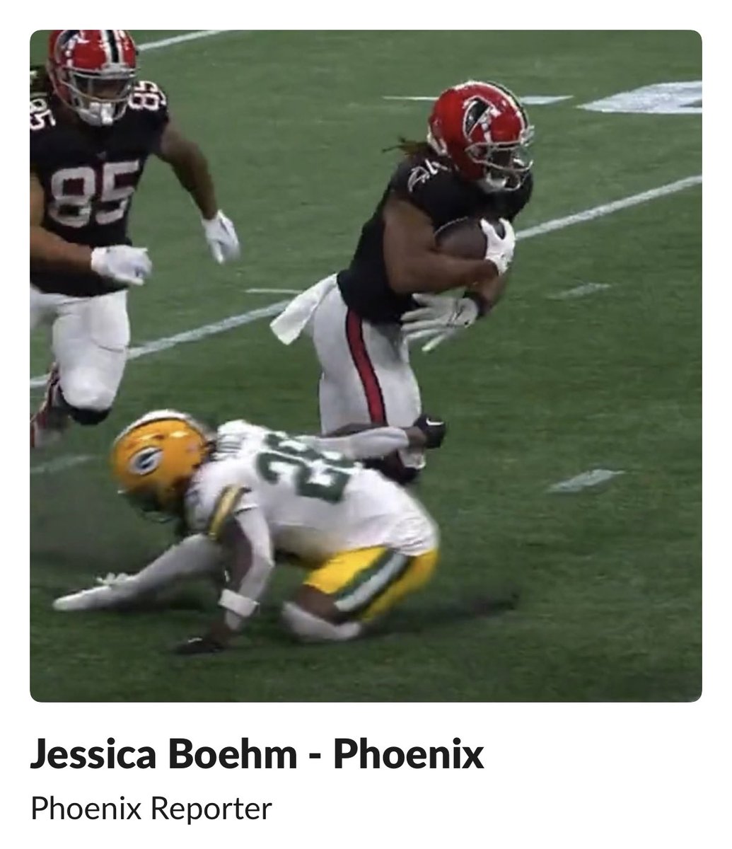 Ross Terrell (@rossterrell7) on Twitter photo Shoutout to the <a href="/AtlantaFalcons/">Atlanta Falcons</a> for winning and to <a href="/jboehm_NEWS/">Jessica Boehm</a> — a noted Packers fan — for handling the loss with grace. She has a fantastic new Slack photo for the week 😎 Shoutout to the <a href="/AtlantaFalcons/">Atlanta Falcons</a> for winning and to <a href="/jboehm_NEWS/">Jessica Boehm</a> — a noted Packers fan — for handling the loss with grace. She has a fantastic new Slack photo for the week 😎