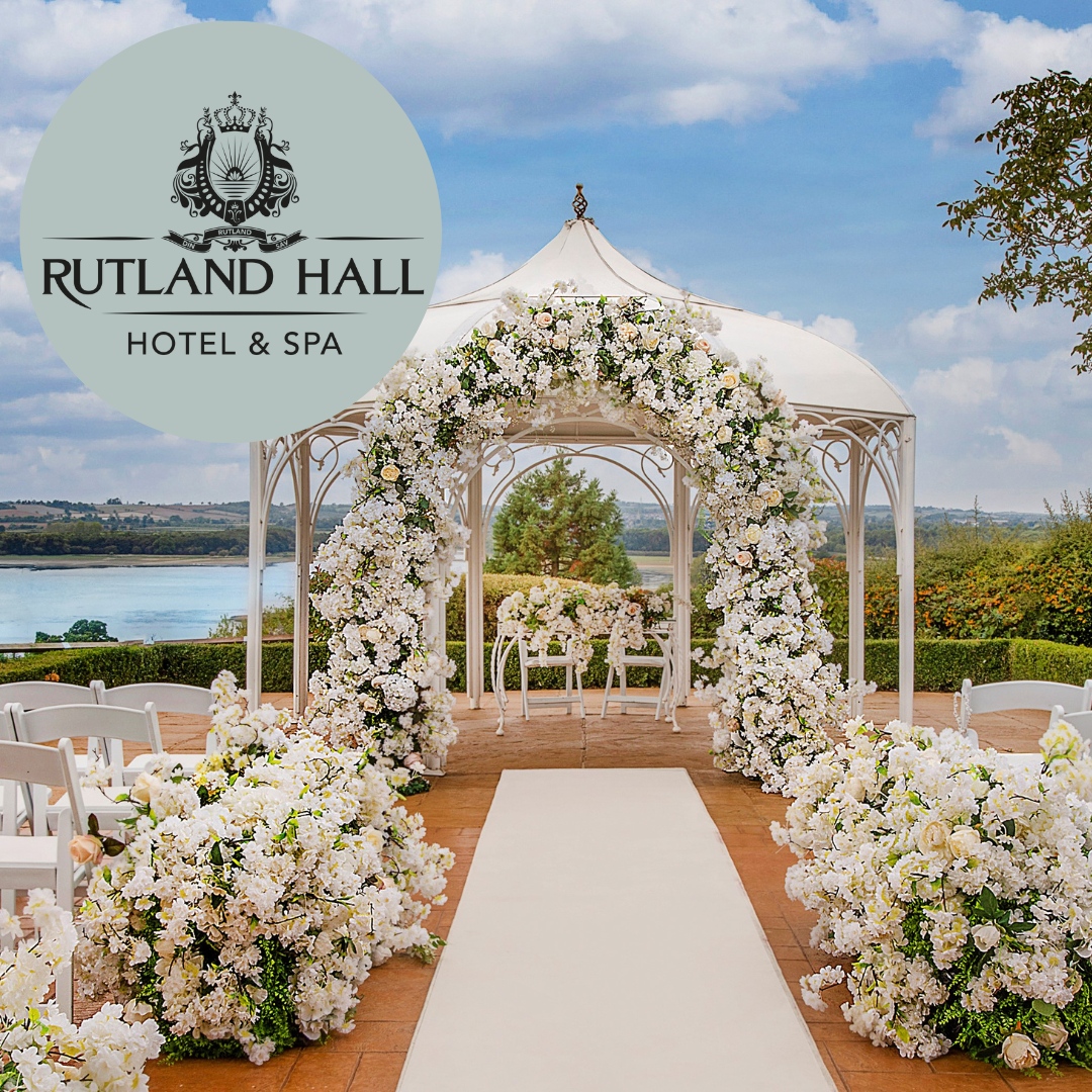 With sweeping views of the beautiful Rutland Water, the resort is set in 70 acres of breath-taking landscaped hillside. Elegant indoor wedding space and fairy tale garden pagoda, @rutlandhallhotel offers the perfect setting for your dream wedding.