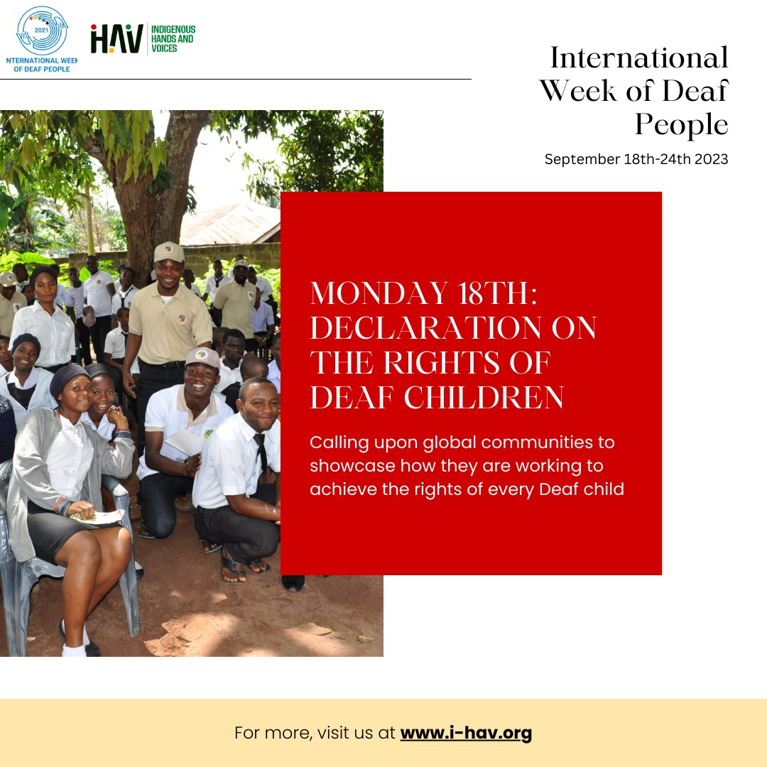 sdeli_org's tweet image. International Week of Deaf People is finally here! Join us in making a difference in the lives of deaf children around the world by signing the Declaration on the Rights of Deaf Children here! mtr.cool/eqhoikbhte #indigenoussignlanguage #idsl #iwdp #signlanguage #iwdeaf