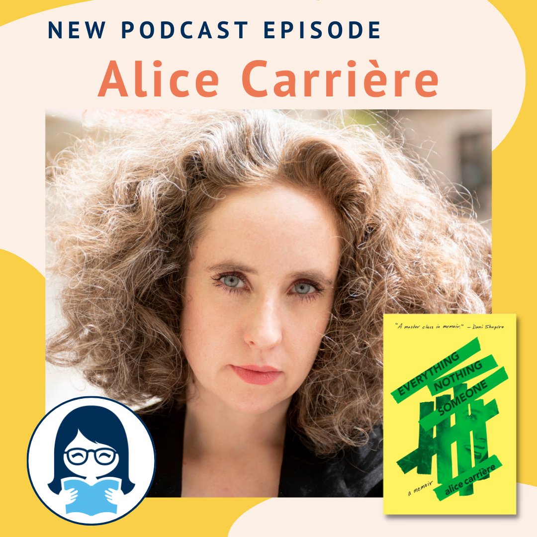 🎙️New podcast episode with <a href="/1steditionalice/">Alice Carrière</a>, author of EVERYTHING/NOTHING/SOMEONE! 🎧 Listen now: podcasts.apple.com/us/podcast/ali…

#literarypodcast #podcast #books #booklovers #booktwitter #readers