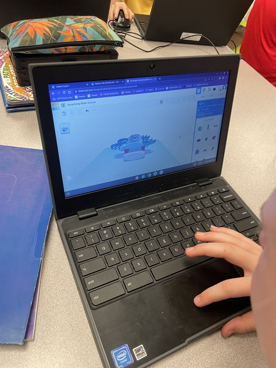 teggedunn's tweet image. Part 2 of the futuristic car assignment, #create #3Drenderings using @tinkercad They are doing such a good job with these! 🚗🐬@DunnPrincipal #engineers #designprocess #dunnsteamlab