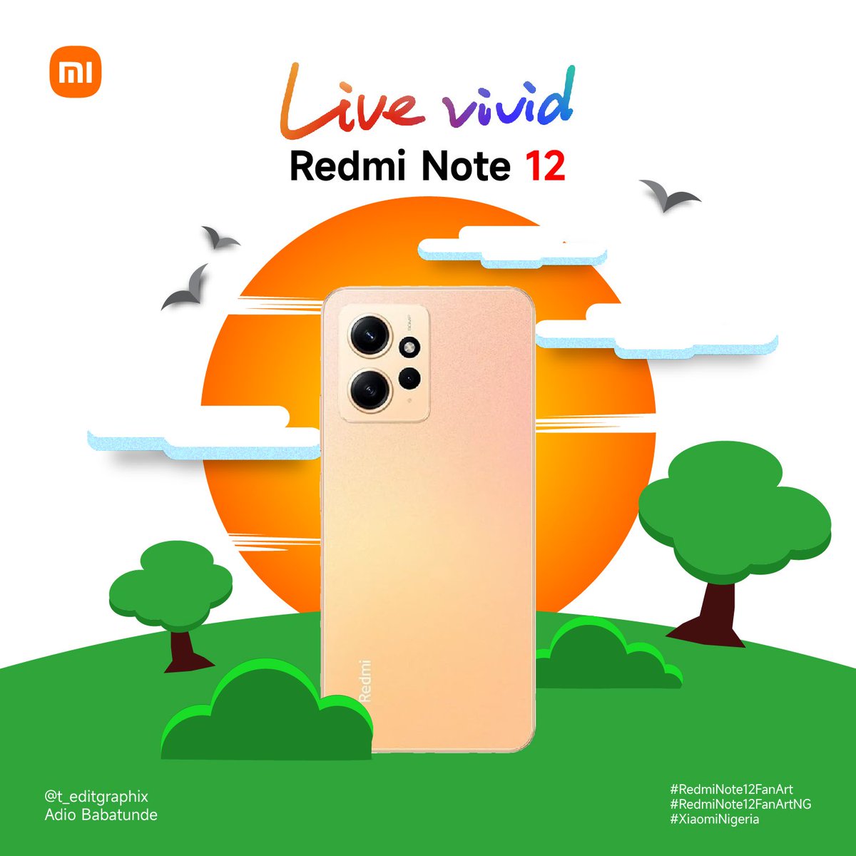 'Unleashing the Imagination: Where the Redmi Note 12 Meets Artistry and Incredible Innovation. 🎨📱 '

#RedmiNote12 #ArtistryAndInnovation
#RedmiNote12FanArt
#RedmiNote12FanArtNg