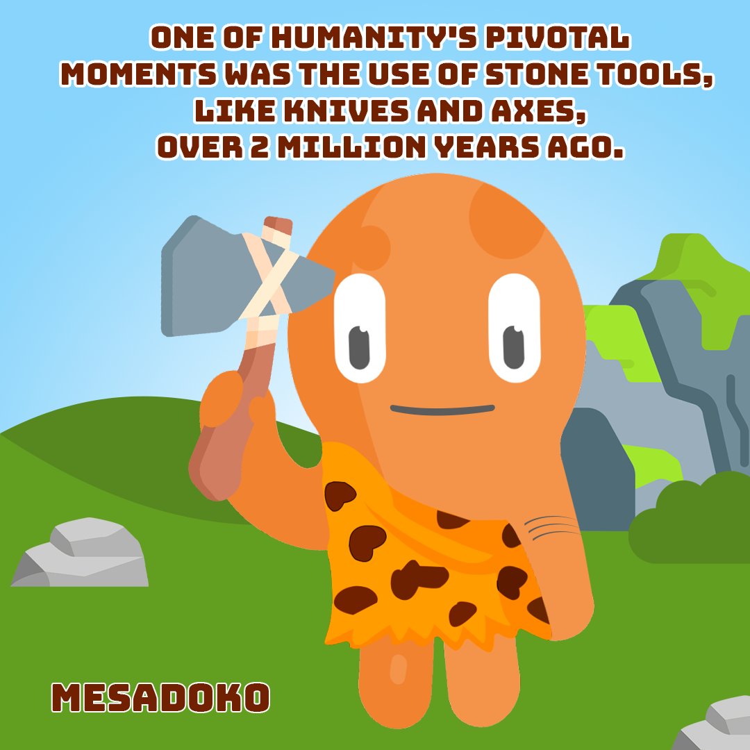 MesaDavisEnt's tweet photo. These tools made it possible to efficiently cut meat, process food,
and provide a means of defense against predators.
#humanity #moment #year #food #means #defense #depredator #humanitys #tools #Mesadoko https://t.co/YOshhe3Ypo