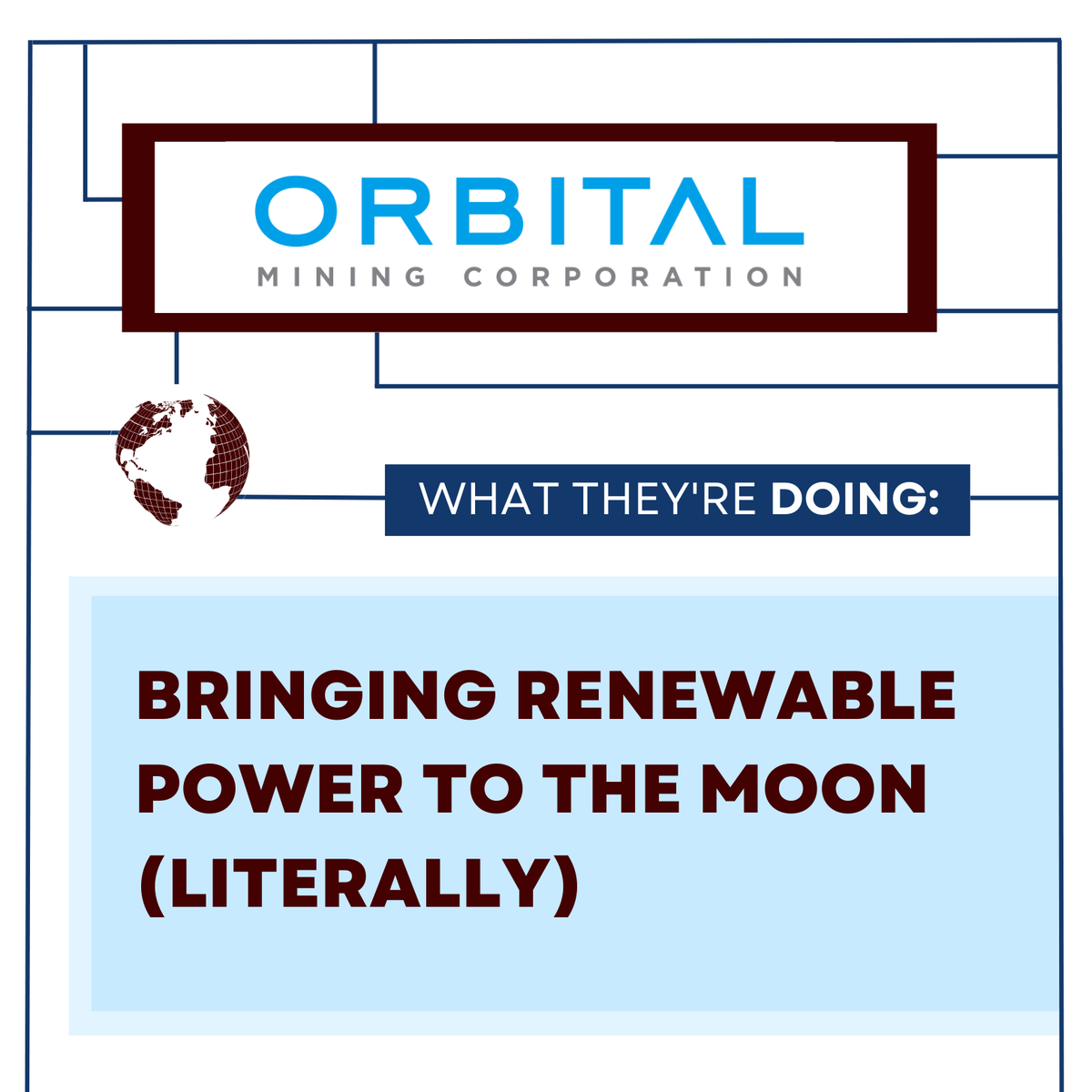 Built For Earth (@built4earth) on Twitter photo Orbital Mining, out of <a href="/coschoolofmines/">Colorado School of Mines</a> , is bringing renewable energy to the moon in hopes to power lunar mining operations that would enable deep space exploration.
Listen here:
Spotify 🎙️: spoti.fi/48nNlOH
Apple 🎙️: apple.co/3RrsnIO Orbital Mining, out of <a href="/coschoolofmines/">Colorado School of Mines</a> , is bringing renewable energy to the moon in hopes to power lunar mining operations that would enable deep space exploration.
Listen here:
Spotify 🎙️: spoti.fi/48nNlOH
Apple 🎙️: apple.co/3RrsnIO