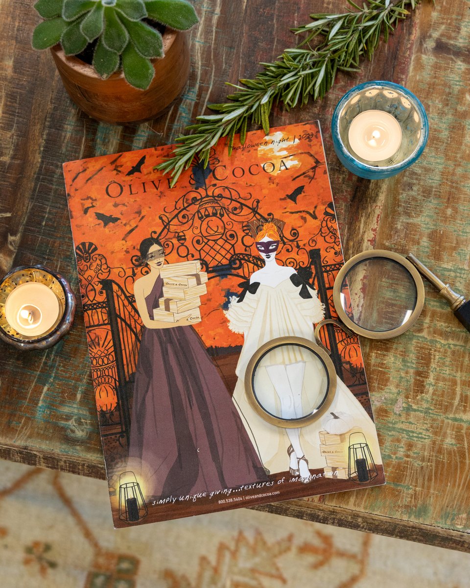 Watch your mailboxes! 🍁 Our latest Fall and Halloween catalog is the perfect gift guide full of whimsical items to sweetly celebrate the season. 🍁 #oliveandcocoa #halloweencollection #fallcollection #catalog #giftingcompany #giftsforeveryoccasion