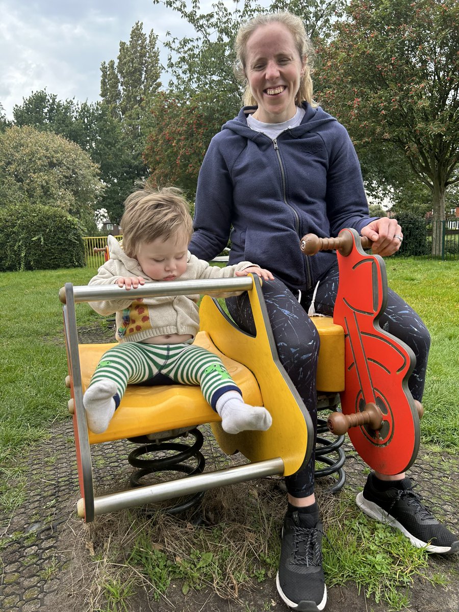 Park fun with my boy. It’s like it was designed for us. Although I’m not sure which way round is the safest.