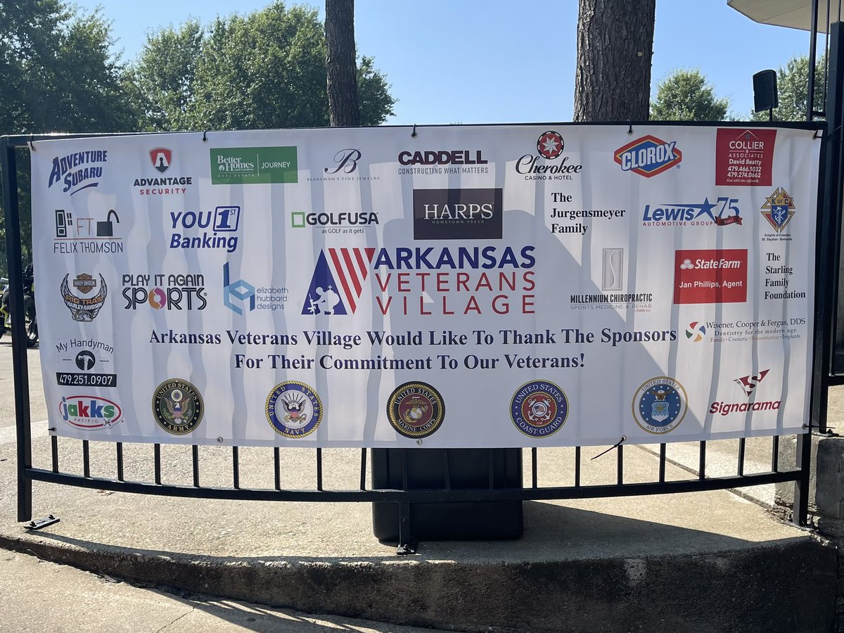 Our 6th Annual <a href="/ArkVetsVillage/">ArkansasVeteransVillage</a> Golf Tournament at Paradise Valley Athletic Club @pvac1967 in Fayetteville is underway! 1st flight teed off at 8am and 2nd flight will tee off at 1pm.