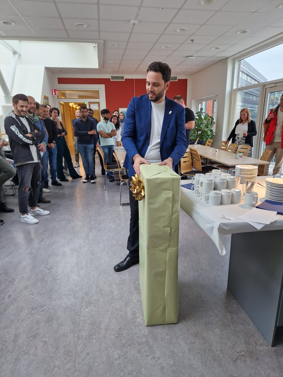 mrksbrg's tweet photo. New Dr! Returning from Gothenburg after Khaled Al Sabbagh's defense of his thesis "Improving the Performance of Machine Learning-based Methods for Continuous Integration by Handling Noise" Best of luck for the future! 🎸 https://t.co/1QivPQi0WA