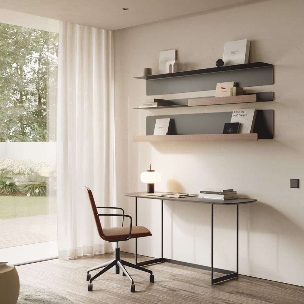 THE_muebles's tweet photo. 5 increíbles productos de la marca Treku en una sola foto:
Zin shelves, Aise desk, Bisell desk chair, Goi coat rack and Hiru coffee tables
📸: @mito.eus ✨: @trekudesign 
#treku #design #designboom #interiordesign #interiordesigner #trend #luxury #lifestyle #furniture #themuebles https://t.co/dxcg0E497I