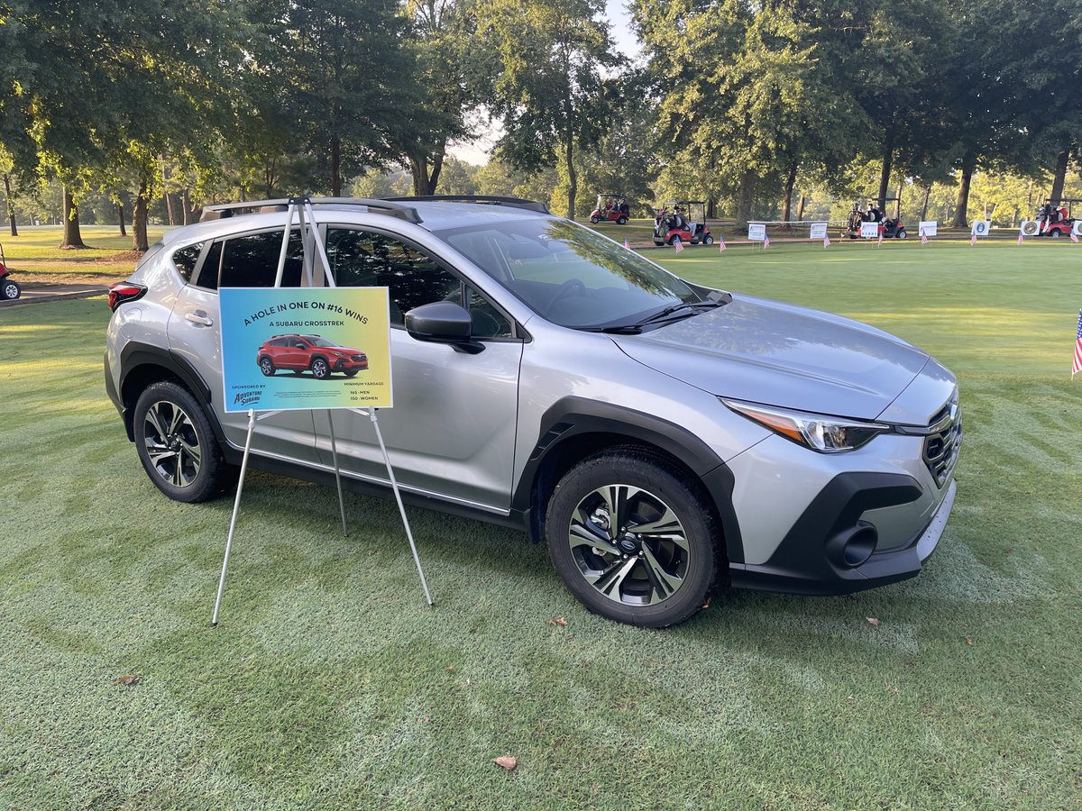 ArkVetsVillage's tweet photo. A hole in 1 on hole 16 wins you a car from @AdventureSubaru at our 6th Annual @ArkVetsVillage Golf Tournament at Paradise Valley Athletic Club @pvac1967 in Fayetteville! https://t.co/MjXEytGWM3
