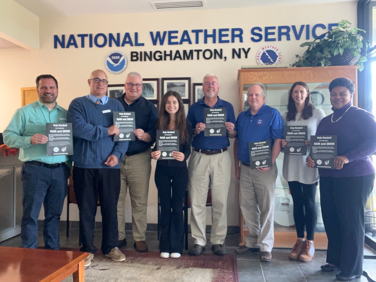 CoCoRaHS National Coordinator Henry Reges had a wonderful visit today with @NWSBinghamton!