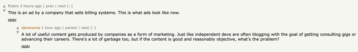 byAnhtho's tweet photo. We've made it to the front page of Hacker News again!
@GetLago 

I barely comment the threads when it happens by fear of being banned. 

So... when another OSS founder you don't even know writes what you thought out loud, it's... 🔥🙌💙

Thanks @Danenania! https://t.co/1P7g2VE1GY