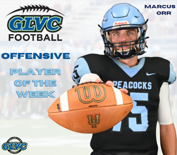 UIUPeacocks's tweet photo. Congratulations to Marcus Orr of @Upper_Iowa_FB
for earning Offensive Player of the Week. #FeathersUp https://t.co/McFFVzlNw5