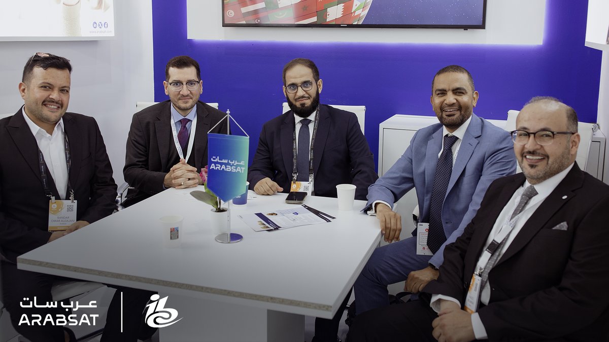 Arabsat's tweet image. Arabsat looks back and celebrates 3 days of empowering engagement with satellite industry changemakers at IBC 2023! 🛰️
Empowered solutions ✅
Empowered collaboration🤝 
Empowered networking 🛜
#IBC2023 #Satellite #Conference