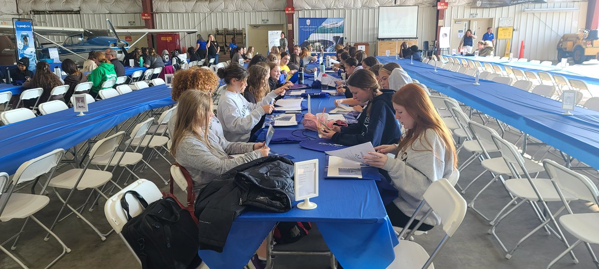 SLU hosted an event called Girls in Aviation. 11 girls from Lafayette AFJROTC went and learned about aviation related jobs.