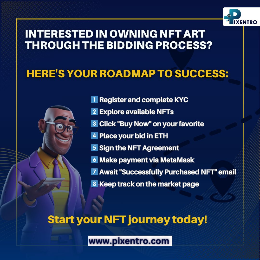 pixentro's tweet image. Don't miss this exclusive opportunity to showcase your creativity and collectibles on pixentro without any listing fees. Join us and be part of the future of digital ownership. 

🔥Hurry, and secure your spot! 🔥 

Register here: bit.ly/46VQ2pX

#NFTs #BLOCKCHAIN #Art