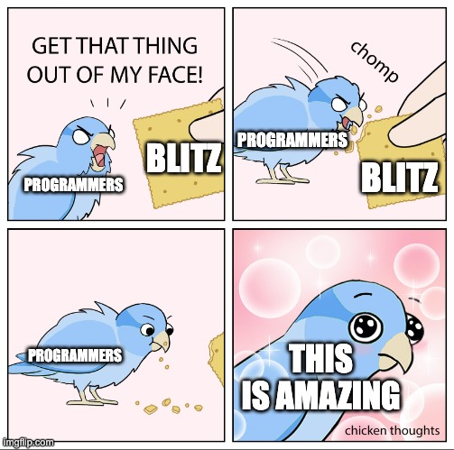 Tomek (@developertomek) on Twitter photo This is me after checking <a href="/blitz_js/">Blitz.js 2.0 ⚡️</a>
I will be doing my next side project using this technology This is me after checking <a href="/blitz_js/">Blitz.js 2.0 ⚡️</a>
I will be doing my next side project using this technology