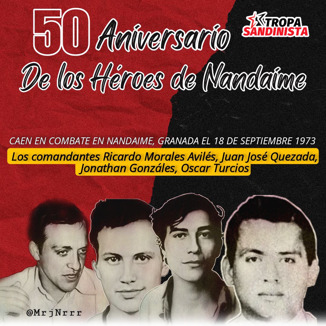 ¡Honor y Gloria a los cros que ofrendaron su vida por una #Nicaragua libre y soberana! 
#TropaSandinista
#EnDefensaDelFSLN
#PatriaBenditayLibre