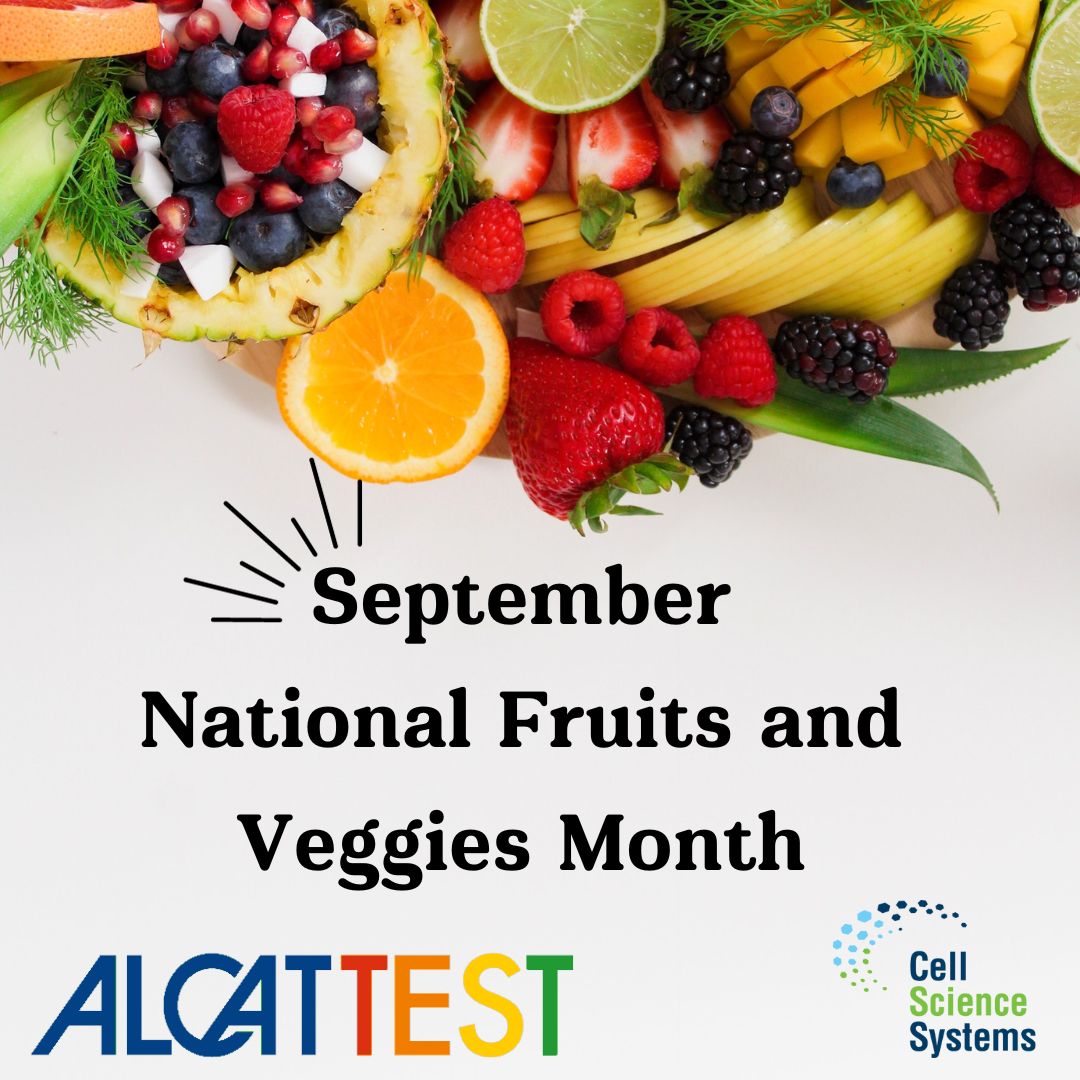 CellScienceSys's tweet image. #September is National #Fruits &amp;amp; Veggies🥕 Month. Fruits &amp;amp; Vegetables help you maintain good #health, provide #fiber to your #diet, are #lowcalorie, #lowfat &amp;amp; protect against #cancer &amp;amp; other #diseases. Let us identify if your favorites are causing inflammation! #testdontguess🧪🩺