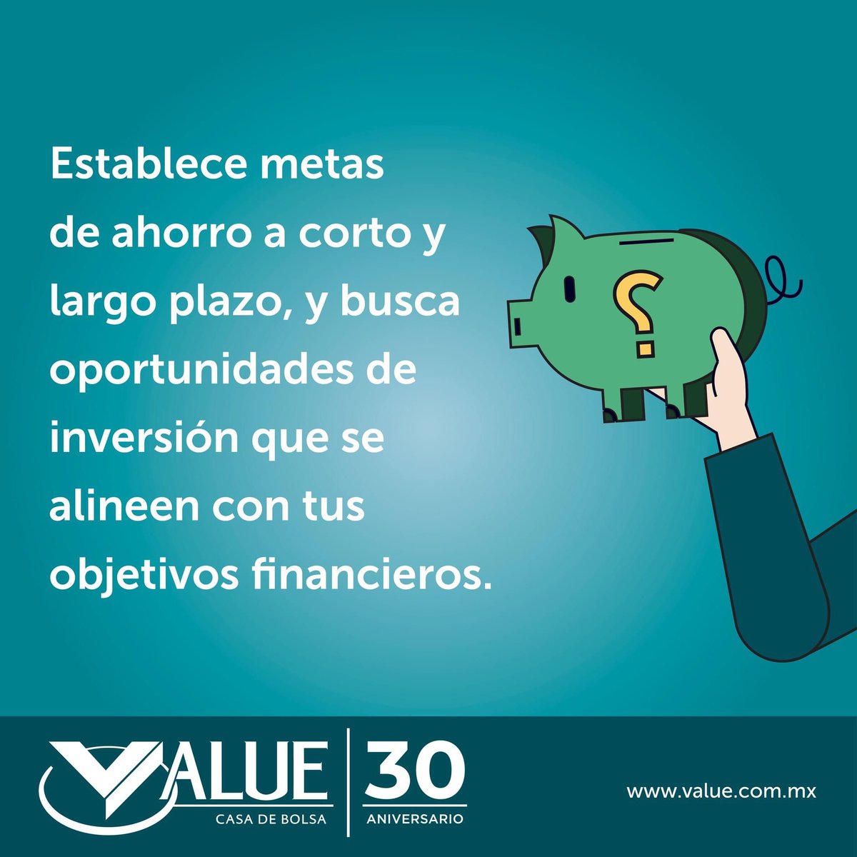 ValueGF's tweet image. ¡Establece metas financieras y crece tu patrimonio! En Value, te ayudamos a encontrar oportunidades de inversión que se ajusten a tus objetivos.
¡Construye un futuro financiero sólido! #valuegf