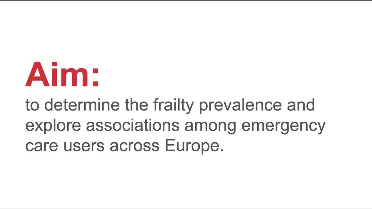 James van Oppen (@j_vanoppen) on Twitter photo 1/5 The European Taskforce on Geriatric Emergency Medicine collected observational data on 04 July for the Frailty in European Emergency Departments (FEED) study
@EuropSocEM <a href="/EuGMSSociety/">EuGMS - European Geriatric Medicine Society</a> <a href="/GeriEMEurope/">Geriatric EM Europe</a> 1/5 The European Taskforce on Geriatric Emergency Medicine collected observational data on 04 July for the Frailty in European Emergency Departments (FEED) study
@EuropSocEM <a href="/EuGMSSociety/">EuGMS - European Geriatric Medicine Society</a> <a href="/GeriEMEurope/">Geriatric EM Europe</a>