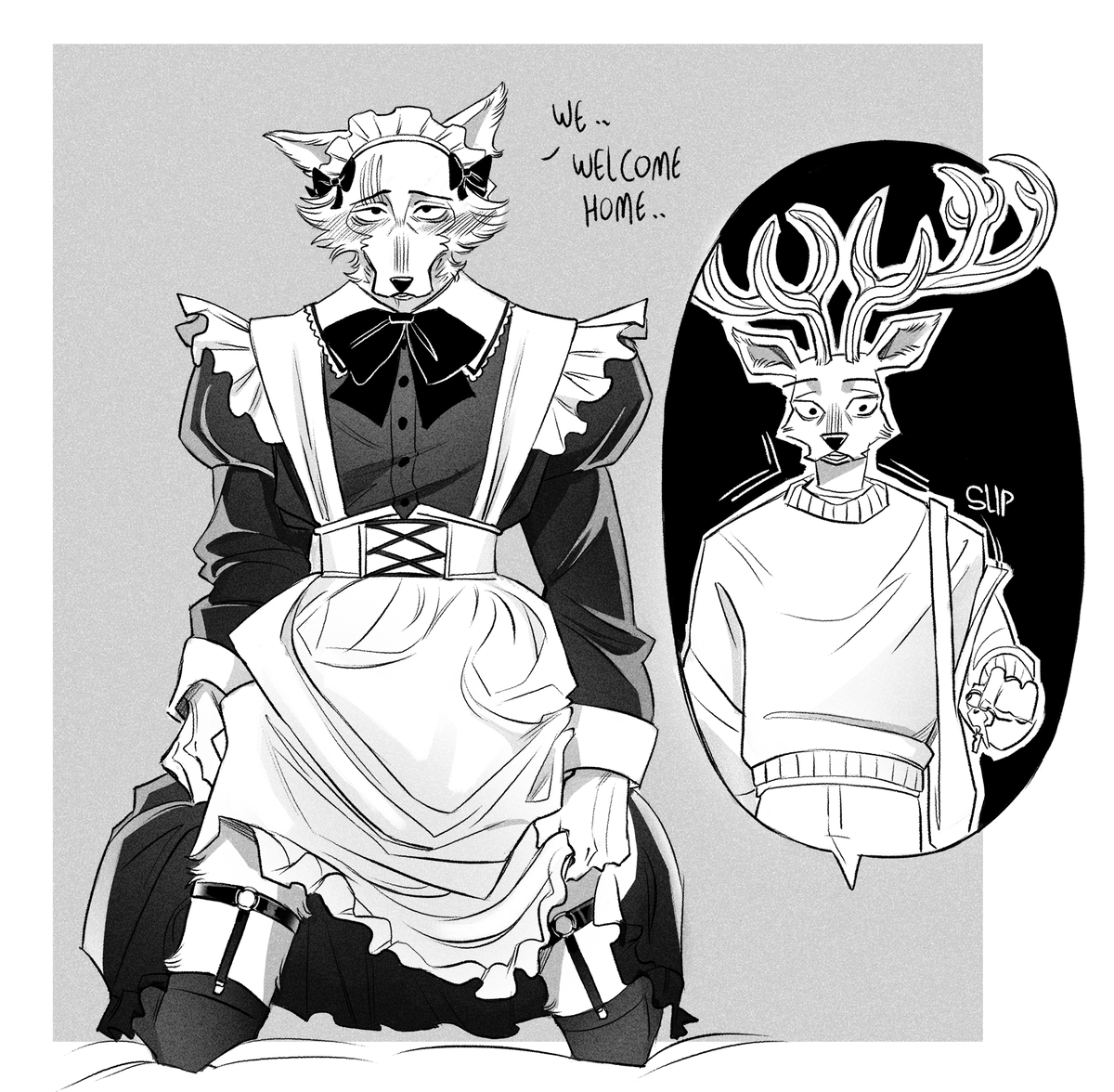 _jazzd's tweet photo. maid outfit .. https://t.co/nVtWU6GtaP
