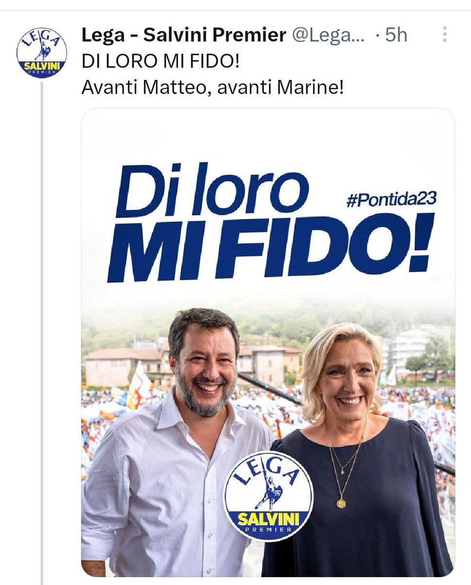 EugenioCardi's tweet photo. IO NO, IO NON MI FIDO.
Quello con barba e baffi ci deve 49 milioni.
L'altra è indagata per appropriazione indebita di fondi UE.
IO NON MI FIDO. 🤬
#Legaladrona #LePenFascista https://t.co/zppHy2wgaZ