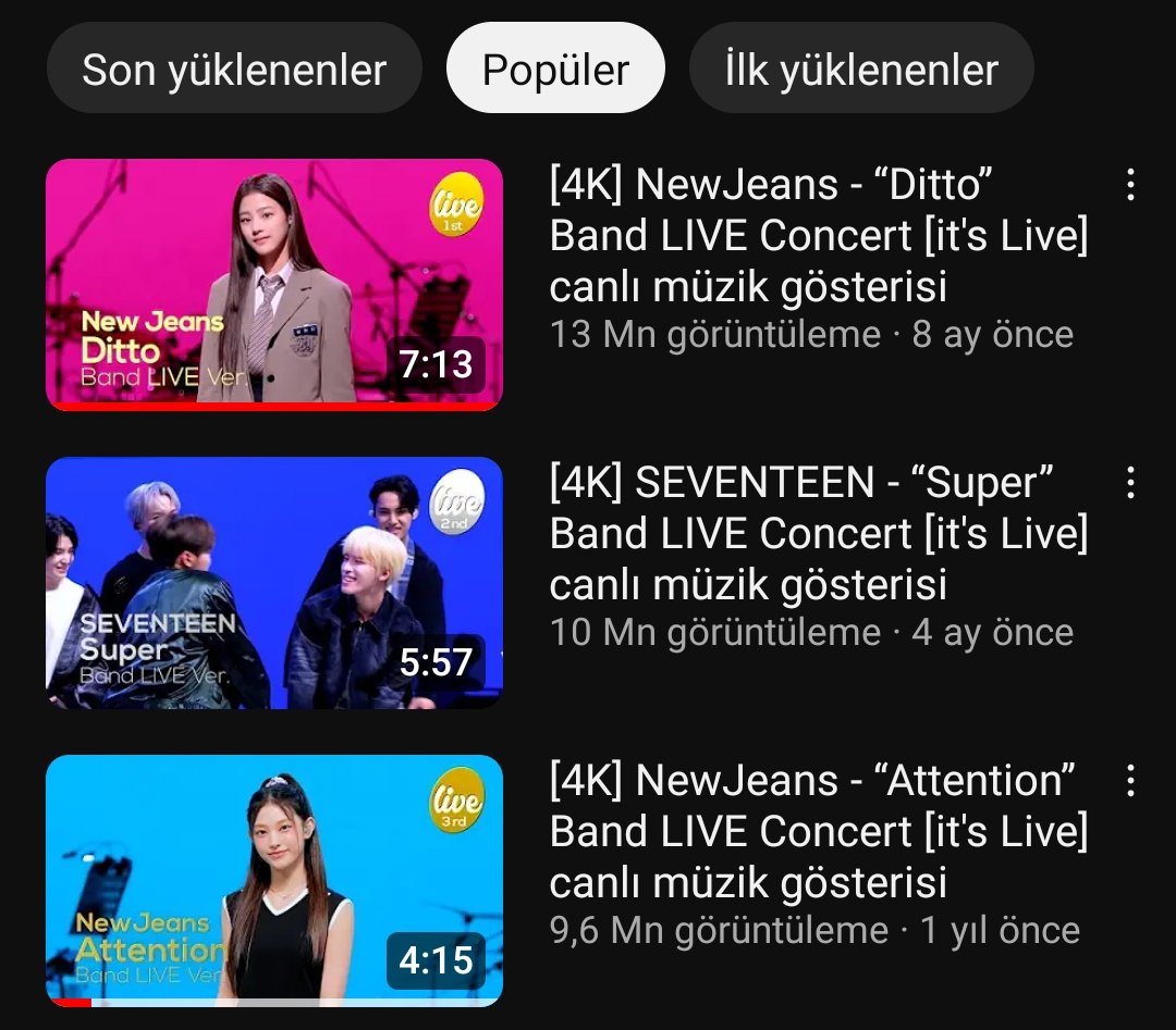 180923 | NewJeans'in 'Ditto' canlı grup konseri @itsLIVEofficial'ın Youtube Kanalında 13 Milyon görüntülemeyi aşan ilk videosu oldu! #NewJeans #뉴진스 #Ditto