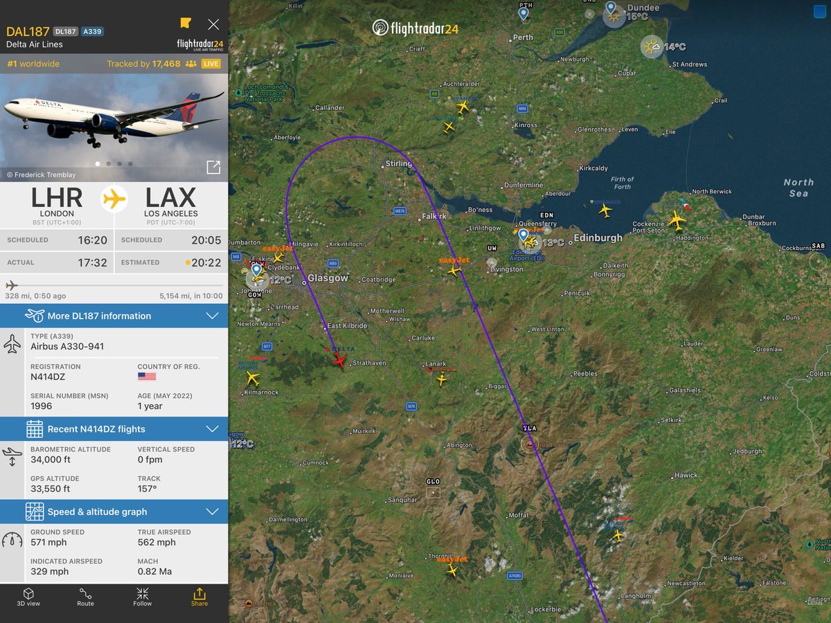 Flight DL187 from London to Los Angeles
fr24.com/DAL187/321448ad
General emergency declared.