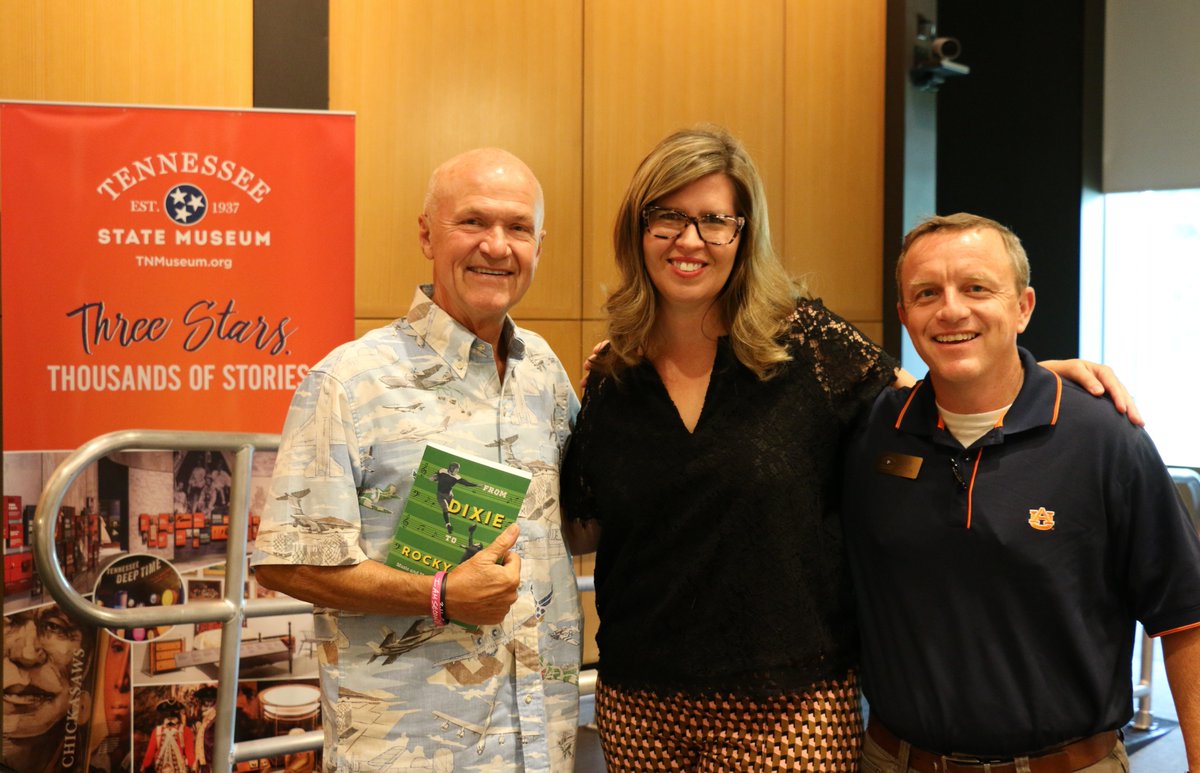 tnstatemuseum's tweet image. The Museum's recent TN Writers | TN Stories event featured a discussion between @CarrieATipton and Rudy Kalis about Tipton’s book, "From Dixie to Rocky Top: Music and Meaning in Southeastern Conference Football." Watch the video ▶️: bit.ly/45TS4WF