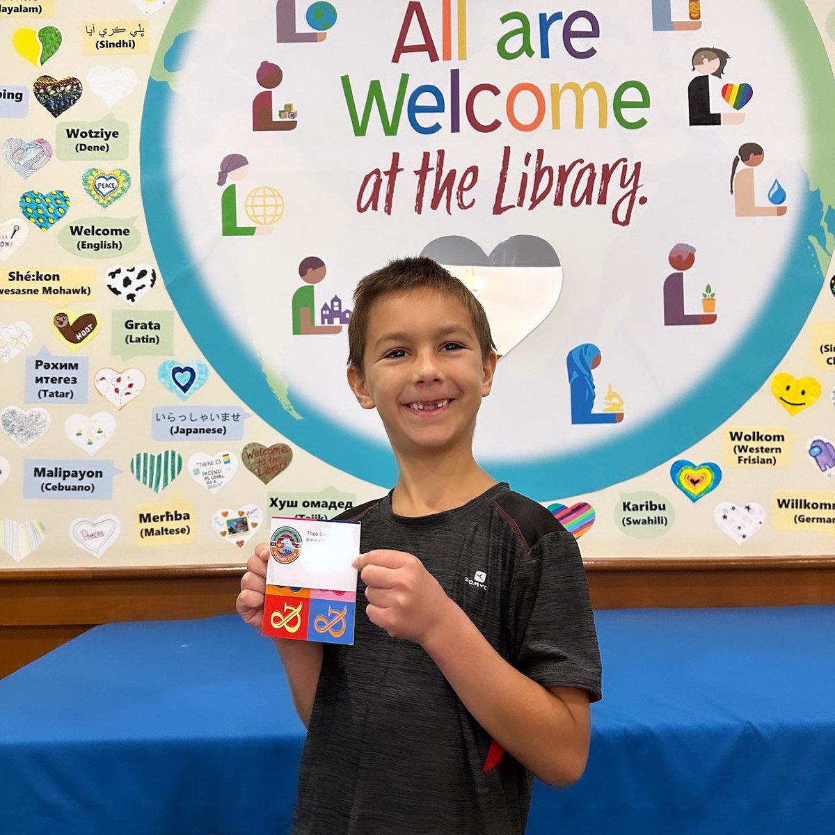 Escml's tweet image. Thrilled to have a winner from Emma Clark...Theo U. was one of the Suffolk County Public Libraries Summer Tour raffle winners! 🎉

In total, participants visited 5 or more libraries for a total of 37,660 stamped visits!

#SuffolkLibraryTour #SummerLibraryTour23