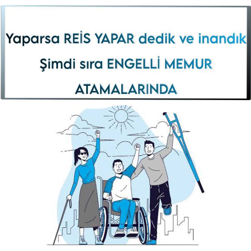 ekpss63's tweet photo. Engelli memur ve sağlıkçılar atama müjdesi bekliyor.Büyük bir mağduriyet var bu mağduriyeti giderelim devlet büyüklerimize sesleniyoruz.
@Akparti 
@RTErdogan 
@MahinurOzdemir
@dbdevletbahceli 
@MhpAnkara06 
@ErbakanFatih 
@rprefahpartisi 
@DrSinanOgan
#Engelliye12BinAtamaMüjdesi https://t.co/pcshdsHPWg