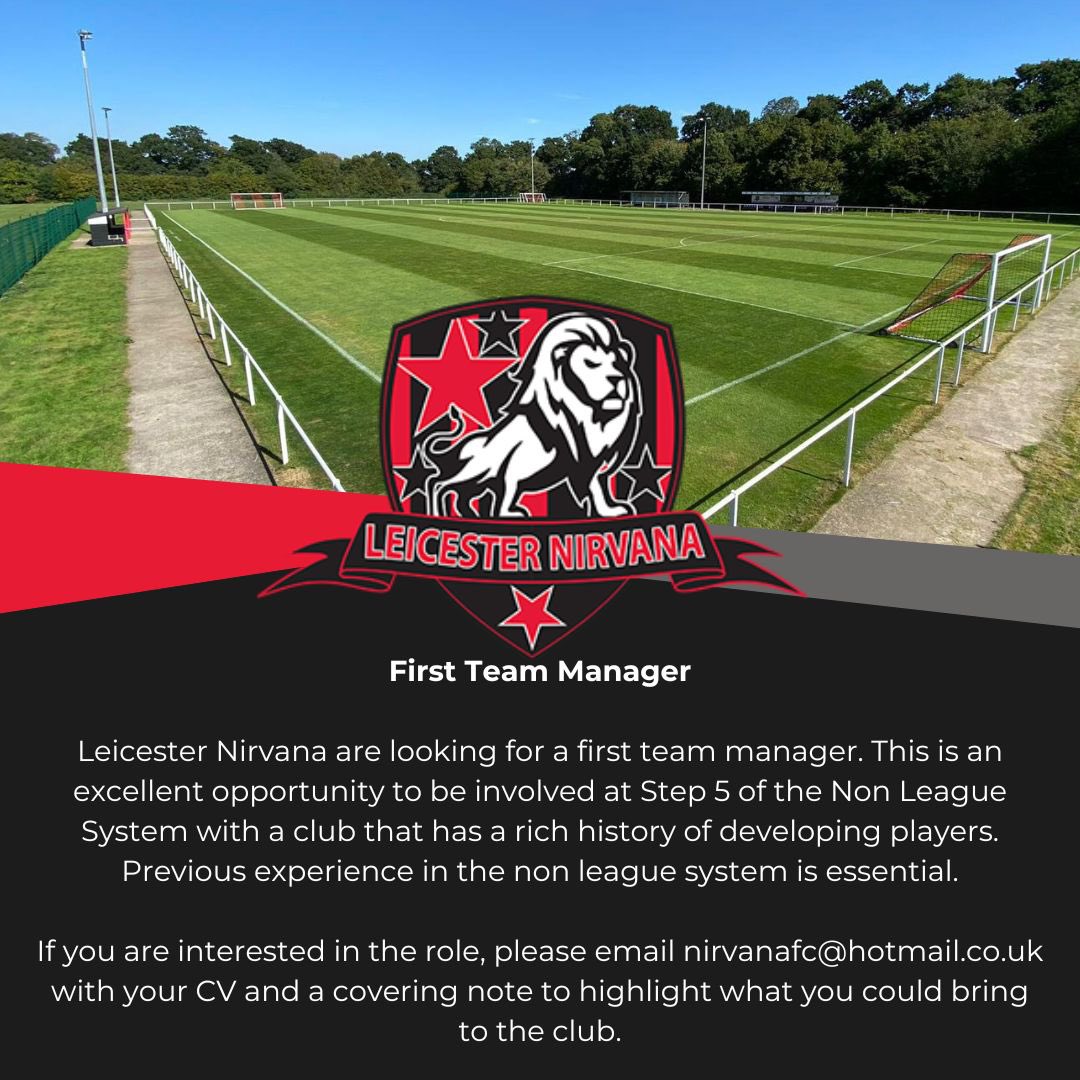 Club Announcement - First Team Manager