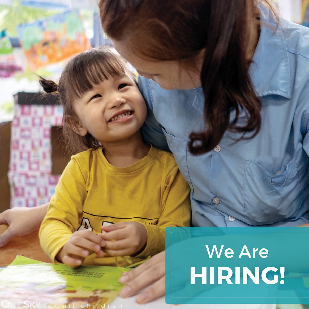 We’re hiring! Join our team and help benefit the lives of marginalized children in Asia. Check out our US and Asia-based job openings and apply here: onesky.org/careers