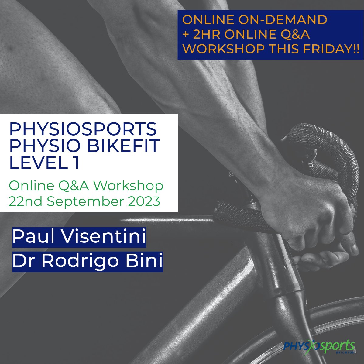 ✨PHYSIOSPORTS PHYSIO BIKEFIT LEVEL 1💫

💥ONLINE &amp; ON-DEMAND + 2HR LIVE ONLINE Q&amp;A WORKSHOP THIS FRIDAY 22ND SEPTEMBER 2023🚴‍♂️

A Physio BikeFit L1 course presents a clinical framework for BikeFit practitioners.

⬆️info  bit.ly/3Z4xrTV