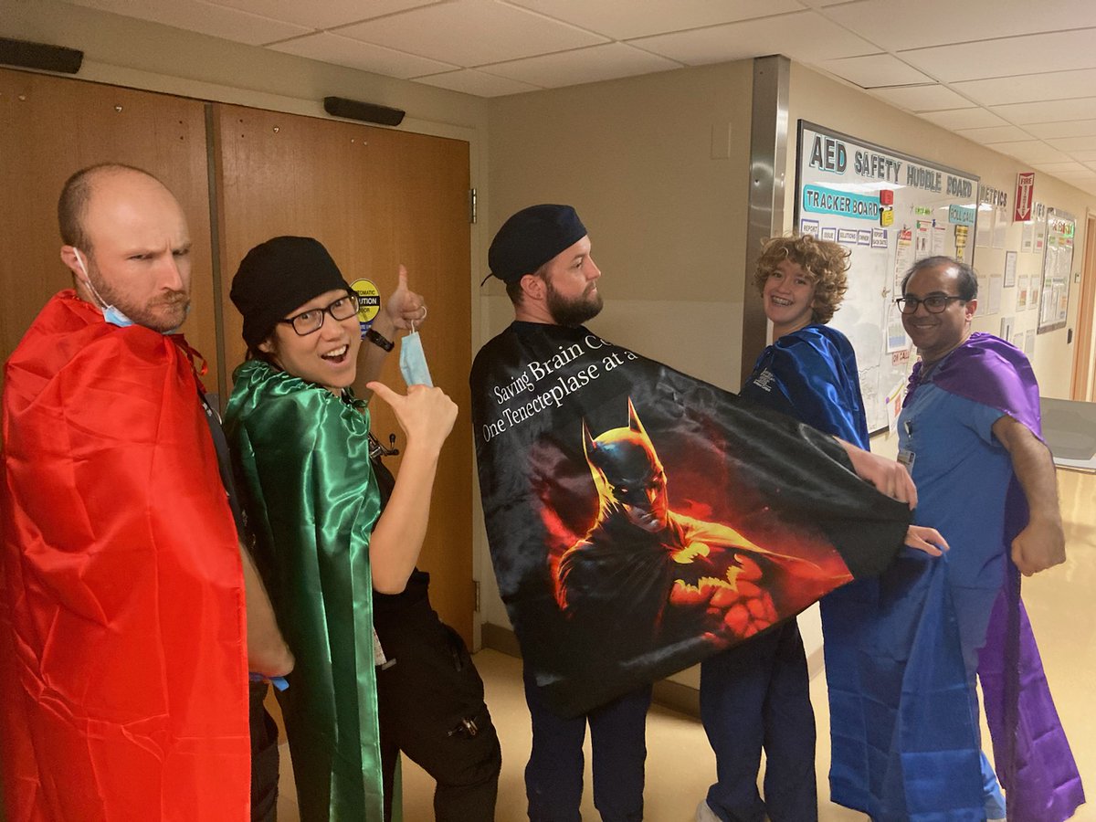 Chad Schrier (@schrierstrokern) on Twitter photo University of Maryland Medical Center comprehensive stroke center - Stroke Superheros. This is to recognize the great and fast care for our tenecteplase cases. These stroke Superheros posed in capes because the door to TNK was 40 min. GREAT JOB! <a href="/umarylandneuro/">Maryland Neurology Residency</a> <a href="/msphippsmd/">Michael Phipps, MD, MHS</a> University of Maryland Medical Center comprehensive stroke center - Stroke Superheros. This is to recognize the great and fast care for our tenecteplase cases. These stroke Superheros posed in capes because the door to TNK was 40 min. GREAT JOB! <a href="/umarylandneuro/">Maryland Neurology Residency</a> <a href="/msphippsmd/">Michael Phipps, MD, MHS</a>