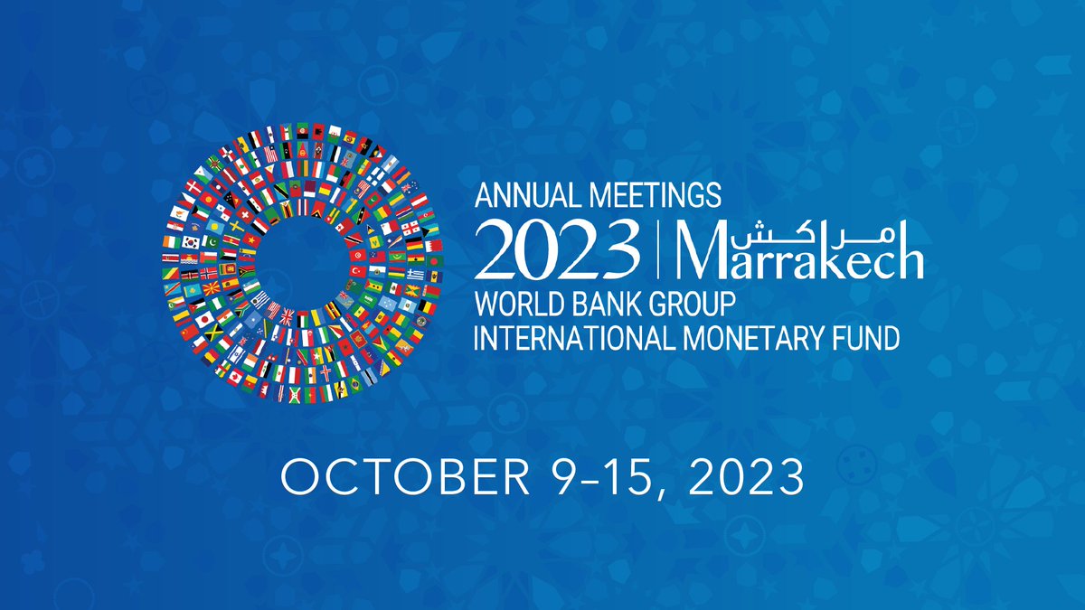 Together w/ the @WorldBank and the Moroccan government, we are announcing today that our Marrakech Annual Meetings (Oct 9-15) will take place. We have been assured that the city can host the Meetings safely & they would not hamper recovery efforts. [1/2]